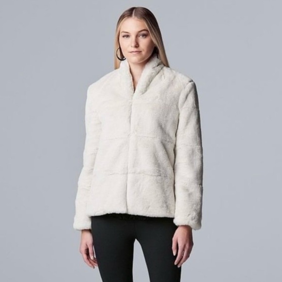 Simply Vera Vera Wang Jackets & Blazers - Simply Vera by vera wang faux fur coat